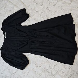 Abercrombie & Fitch Black Puff Sleeve Dress